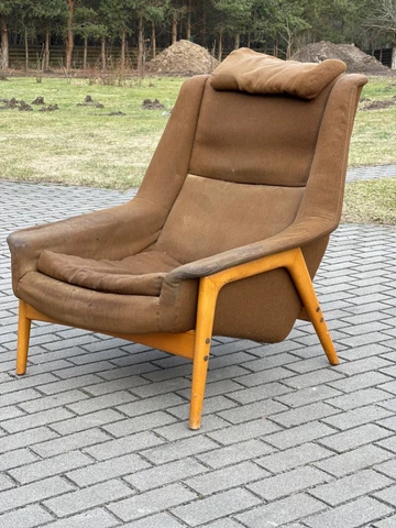 Mid Century Swedish 'Profil' Lounge Chair by Folke Ohlsson for Dux Cover