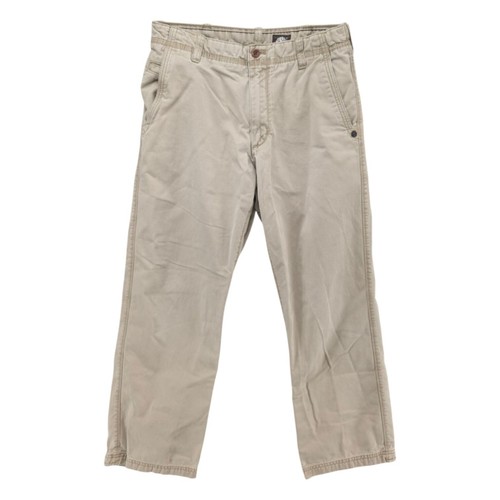 Pantalone Timberland kaki uomo beige piatto davanti cotone taglia 32x30