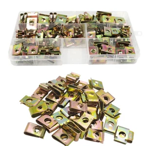 110tlg Blechmuttern Schnappmuttern Sortiment Kotflügelmuttern Klemmmutter Set DE - Bild 1 von 12