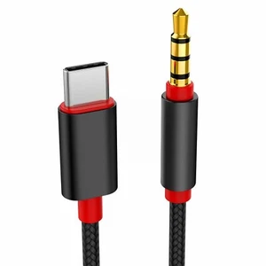 Câble Type C vers Aux USB Type-C Mâle vers 3,5mm Cordon Voiture AUX Musique Audio Adaptateur - Photo 1 sur 6