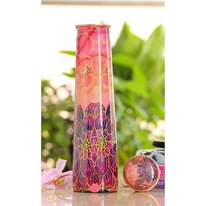 Bedroom Copper Water Bottle Floral Print bottle Volume - 750 ML Ayurveda - Bild 1 von 6