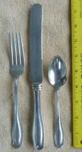International Wm. Rogers & Son Clinton pat. silverplate 3 piece set - blem tsp. - Picture 1 of 2