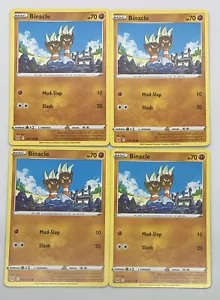 POKEMON TCG LOST ORIGIN Binacle x4 4x Playset Comune #106/196 Pack Fresco quasi nuovo! - Foto 1 di 1