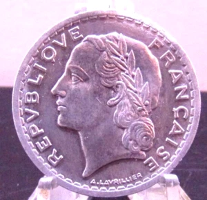 MONEDA FRANCESA DE 5 FRANCOS 1945 CIRCULADA (32525) - Imagen 1 de 5