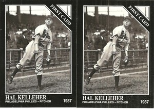 2 CARD 1991 CONLON HAL KELLEHER BASEBALL CARD LOT #968