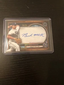 2020 Topps Tribute Brendan McKay Rookie Auto Orange #24/25 RC SP - Picture 1 of 2