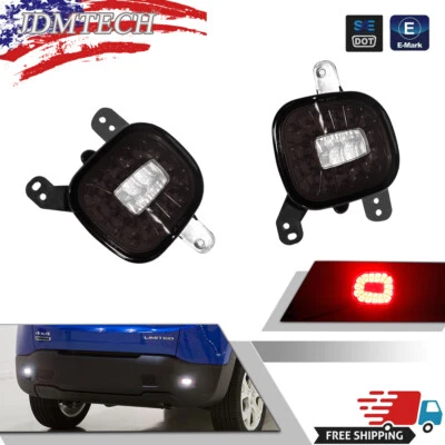 Smoked Lens Backup Reverse/Rear Fog/Tail/Brake Lamps For 2015-2022 Jeep Renegade - Image 1 of 4