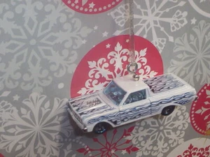 Ford Falcon Ranchero 1965 blanco personalizado adorno navideño - Imagen 1 de 1