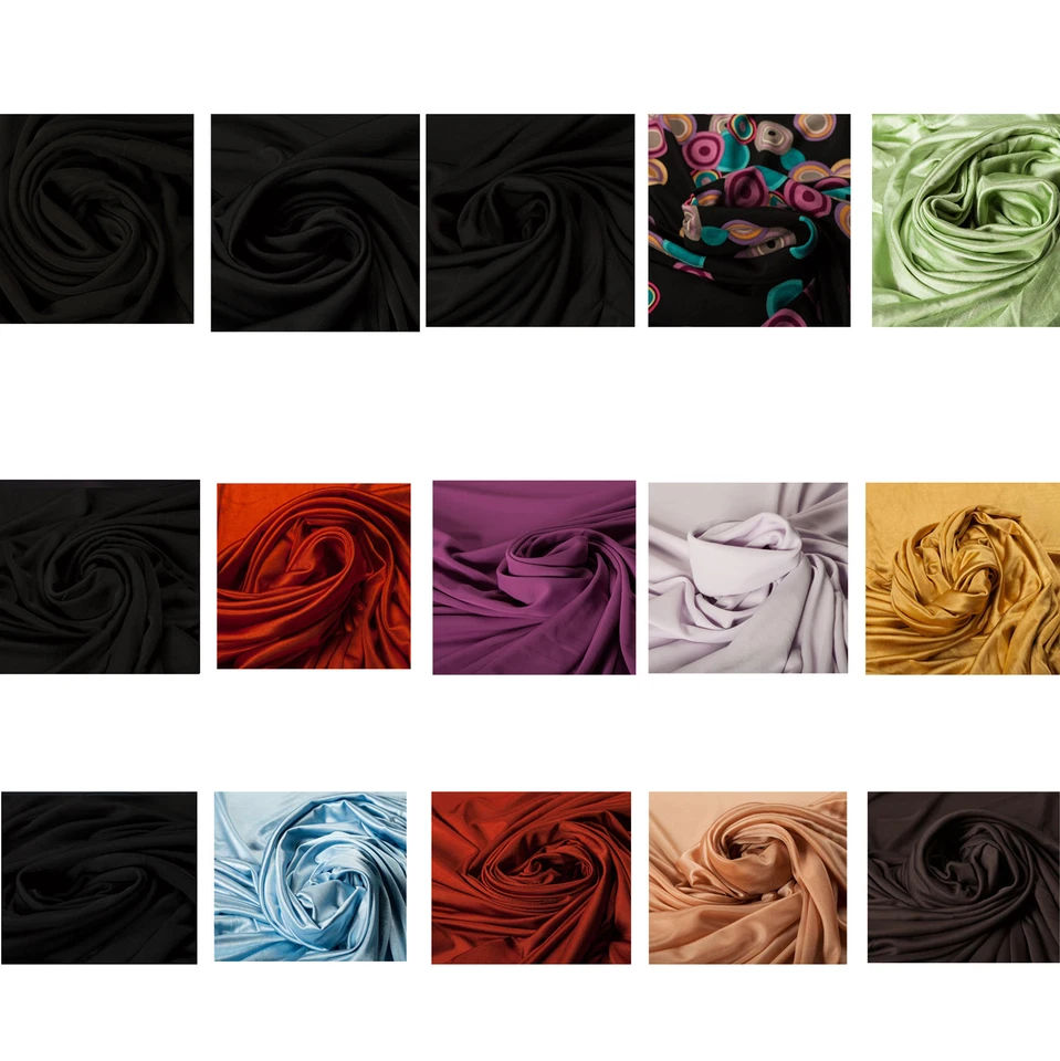 Rayon Interlock Fabric Crafts Fashion Clothing Dance Costumes Material by Metre - Image 1 of 1