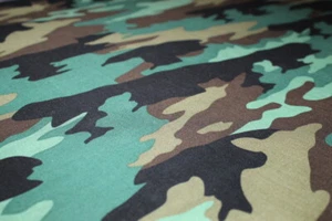 ARMY CAMO Camouflage Fabric 1/4 yard FAT QUARTER 18" x 22" 100% COTTON Mask Boys - Picture 1 of 10
