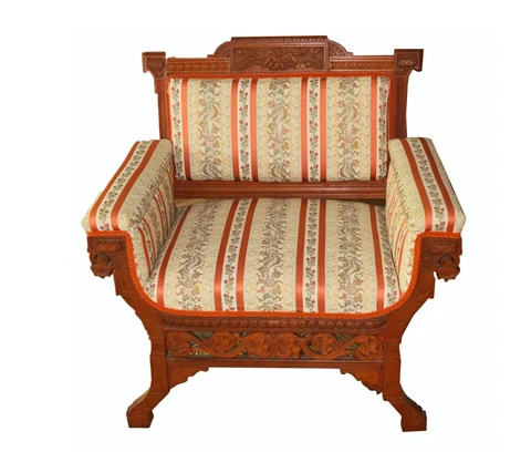 antique Eastlake style club chair Cover