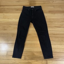 Women's Everlane Black Skinny Ankle Jeans High Rise Size 29