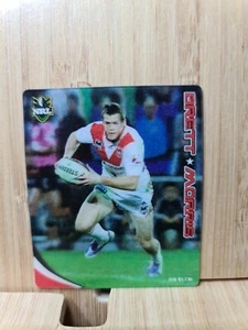 BRETT MORRIS🏆Samboy 2010  NRL Footy Plays Dragons MOTION Tazo🏆 - Picture 1 of 2