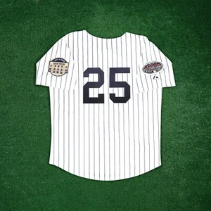 Jason Giambi 2008 New York Yankees Men's Home White Jersey w/ All Star Patch - Picture 1 of 6
