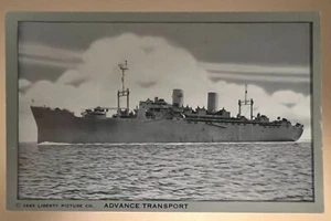Postal militar Advance Transport U.S. Navy Ship 1945 - Imagen 1 de 2