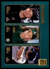 2001 TOPPS #374 ADAM EVERETT/JOSE ORTIZ/KEITH GINTER HOUSTON ASTROS/OAKLAND