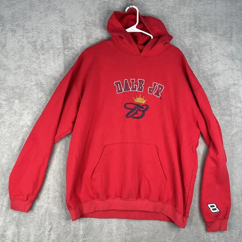 Vintage Budweiser NASCAR Racing Dale Earnhardt Jr Hoodie Sweatshirt  Size XLarge Cover