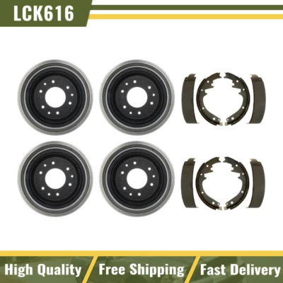 Kit tambores de freno y zapatas de freno delanteros traseros GMC serie 1000 1961 1962-1965 Foto 1 de 4