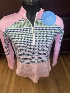 NWT San Soleil Top Women XS 1/4 Zip Sun Protection UV 50 Long Sleeve Mesh - Picture 1 of 6