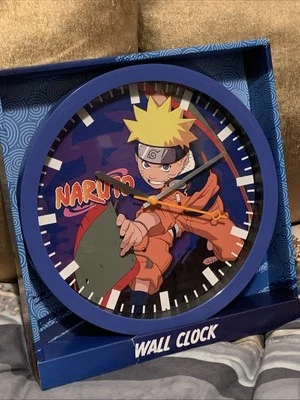 NARUTO Wall Clock 10” Analog Display Battery Operated Collectible Gift NEW - Image 1 of 3