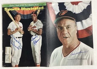 Brooks Frank Robinson H Bauer Signed Sports Illustrated 10/10/66 Orioles JSA - Image 1 of 4