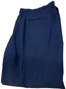 Vintage Haband Polyester Pants Men Size W44 L32 Blue 44x32 1990s Western Slacks, - Picture 1 of 13