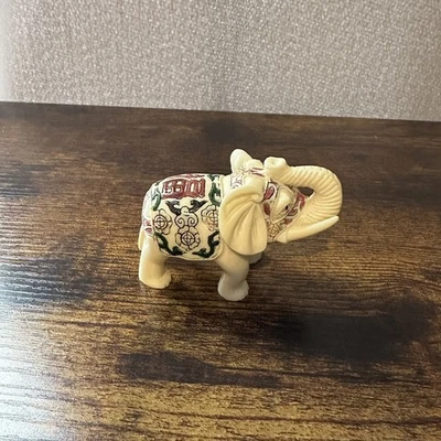 Estatuilla Estatua Elefante Coleccionable EE. UU. Hecha a Mano Buena Suerte Foto 1 de 4