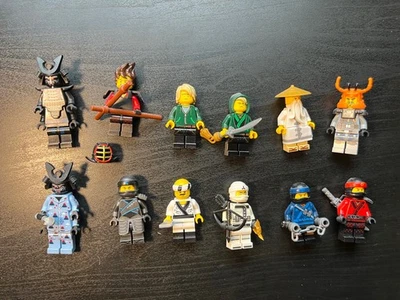 Lego Ninjago Movie Minifigures Lot of 12 Jay Kai Nya Zane Lloyd Wu Garmadons  - Image 1 of 4
