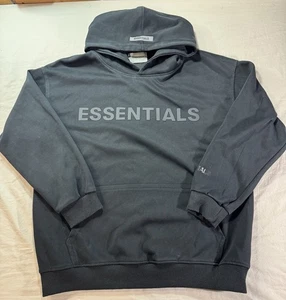 Fear of God Essentials Hoodie Herren Medium Large schwarz Pullover Sweatshirt Logo - Bild 1 von 6