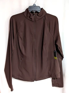 Tek Gear Women's Birk Brown Adaptive Ultrastretch Performance Jacket - Size XXL - Picture 1 of 5