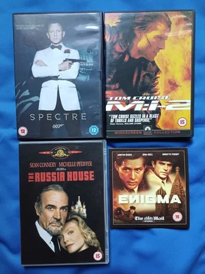 DVD Spy Bundle Spectre, M:i-2, The Russia House & Enigma - Image 1 of 4