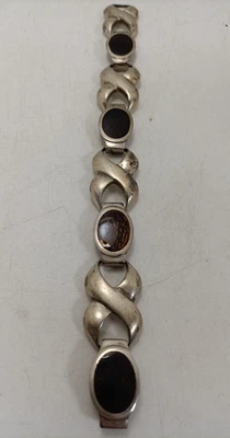 BRACCIALE ARGENTO 925 CON PIETRE VINTAGE 72 g - Immagine 1 di 3