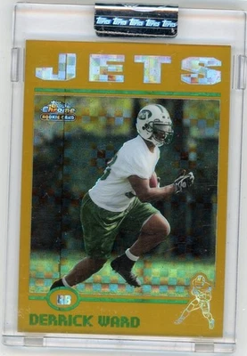 L005 DERRICK WARD RC 2004 TOPPS CHROME GOLD XFRACTOR /279 JETS #261 READ!! - Image 1 of 2
