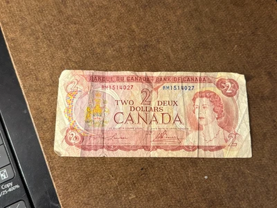 1974 Canada $2 Two Dollar Banknote - Circulated - Image 1 of 2