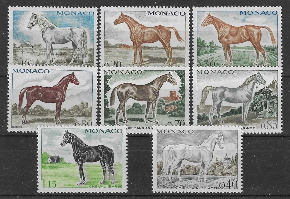 MONACO  :   N° 831 à 838** MNH   CHEVAUX              558 - Photo 1/1