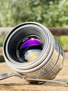 Helios 44 KMZ 58mm F/2.0 Silver Early Version - Imagen 1 de 11
