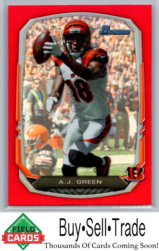 2013 Bowman 80 A.J. Green Red Foil /25 Bengals - Image 1 of 2