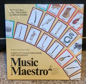 Vintage-Music Maestro Board Game Musical Instruments Vintage 1992 Aristoplay NIB - Picture 1 of 15