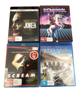 DVD Bundle Deadpool Ben Hur Scream Joker Blue ray - Picture 1 of 3