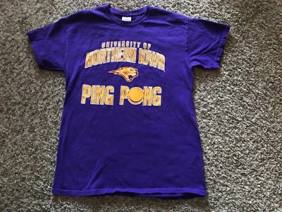 Universidad del Norte de Iowa Ping Pong Camisa Mediana UNI Panthers Foto 1 de 4