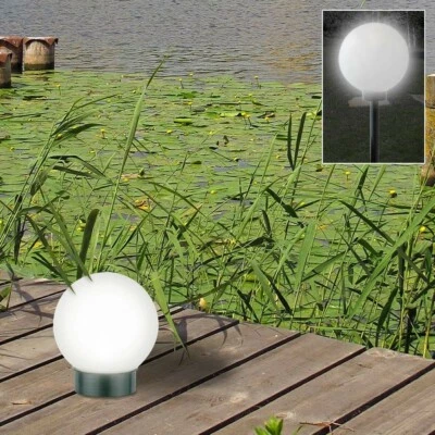 LED Solar Kugelleuchte 3 in 1 Kugellampe Leuchtkugel Gartenkugel Gartenleuchte  - Bild 1 von 4