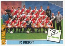 248 TEAM TEAM  NETHERLANDS FC.UTRECHT STICKER PANINI VOETBAL 1993