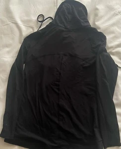 Lululemon Damen schwarz Stehkragen leicht durchgehender Reißverschluss rechte Seitentaschen Größe 4 - Bild 1 von 8
