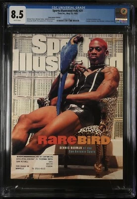 Revista Sports Illustrated V82 21 Dennis Rodman CGC 8,5 primera vez portada 29/05/95 Foto 1 de 2