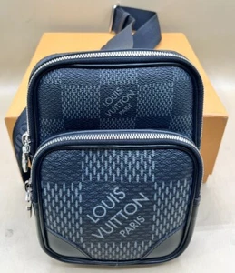 LOUIS VUITTON PARIS SLING BAG BLACK W/ ORIGINAL BOX (MVP022962) - Picture 1 of 6