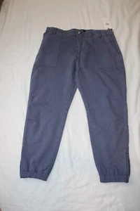 7 For All Mankind Damen Jogginghose lila mittelhoher Bund Knöchelreißverschluss neu mit Etikett - Bild 1 von 10
