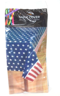 Cubierta de mesa de estudio Brother Sister Design de plástico bandera de EE. UU. estrellas patrióticas a rayas Foto 1 de 4