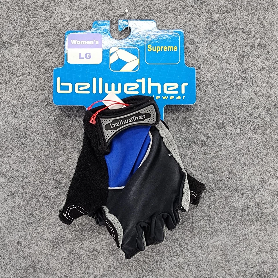 Guantes de ciclismo Bellwether para mujer grandes azules sin dedos Supreme Foto 1 de 4
