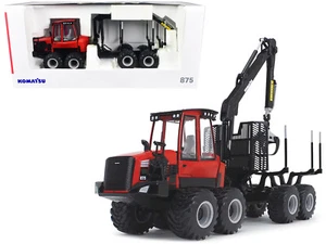 Komatsu 875.1 Forwarder Red and Black 1/32 Diecast Model by First Gear - Picture 1 of 4