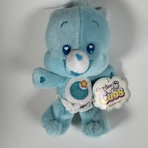 Nanco Plush Care Bear Cubs Bedtime Cub Blue 7" Diaper Stuffed Animal With Tag - Picture 1 of 13